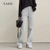 Women's Jeans Autumn Casual Solid Color Cotton Straight Women's Pants Versatile Long Denim Trousers 12621038