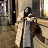 Winter Long Parkas Coat for Women Korean Oversized Stand Collar Cotton-Padded Jacket Windproof Warm Thick Parkas Outerwear