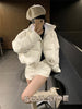 Winter Clothing Parkas Women's Outwear Short Coats Korean Rhinestone Coat Ladies Thickened Warm Cotton Puffer Jackets