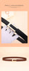 Genuine Leather Belt for Women; Cowhide Waist Belt; Versatile Smooth Buckle; Dress Decoration Belt for