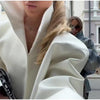 Retro Crocodile Pattern Short Women's Leather Jacket High Collar Zipper Loose Long Sleeve Jackets Lady Street Daily Wear