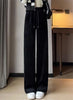 Winter Warm Thicken Lambwool Fluff Wide Leg Pants Women Korean Casual Snow Wear Pantalone Baggy Plush Fleece Spodnie