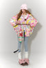 Women's Y2K Sweet Playful Loose Lapel Bomber Jacket Original All over Graphic down Filled Streetwear