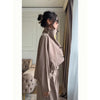 White Stand Collar Long Pant Suits Women Chic Solid Full Sleeves Single Breasted Loose Pants Set Lady Daily Street Outfit