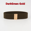 Women Elastic Band Wide Belts Simple Down Coat Waist Belt Female Buckle Black Strap Dress Decoration Accessories Ladies