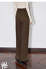 Women Casual Pants Autumn and Winter Mid Waist Workwear Style Straight Woolen Pants
