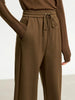 Minimalism Casual Pants for Women Autumn Wide Leg Loose Vertical Elastic Waist Drawstring Sporty Trousers 12343338