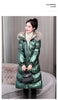 Winter Large Fur Collar Belt Thicken Down-cotton Jacket Women's Mid-length Coats Warm Slim Puffer Jacket Windbreaker Jacket