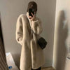 Ladies Stand Collar Mink Plush Outwear Women Leisure Long Sleeves Thicken Fur Coat Winter Female Long Faux Fur Jacket