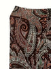 Size 1XL-5XL Women's Boho Paisley Print Elastic High Rise Skinny Leggings and Leisure Women Leggings