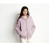 Jacket Women Fleece Drop Shoulder Loose Lazy Sweatshirt White Winter Minimalist Hooded Women's Clothing