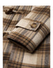 Women Woolen Long Coat Winter Nomadic Style Sheep Wool Plaid Hooded Cow Horn Buckle Female Overcoat