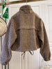 Fall/Winter: Women's Spring/Fall Casual Houndstooth Cropped Jacket— Street Style