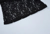 Autumn Fall Women Sexy Lace See Through Streetwear Bodycon Black Long Dress Items For Business