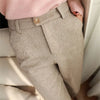 Autumn Winter Women's Casual Pants Harem Pencil Pants Elegant Office Lady Solid Color High Waist Loose Trousers Female