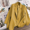 Spring Design with Belt Women's Blazers Korean Streetwear Long Sleeve Blazer Jacket Notched Collar Suit Coat