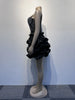 Women Mesh Diamonds Rhinestones Cake Style Big Swing Strap Bodycon Midi Dress Sexy Party Even Dresses Vestidos