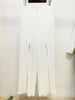 High Street Designer Runway Suit Set Women's Lacing Belt Blazer Pleated Zip Pants Set 2pcs Set