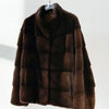 Imitation Mink Coat For Women Autumn Winter Thicken Warm Stand-up Collar Velvet Fur Jacket Female Korean Loose Fur Outwear