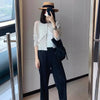 Style High‑Quality Women Pleated Blazer, Lapel Single Button Short Long‑Sleeve Coat, Casual Elegant Outerwear