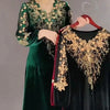 Middle Aged And Elderly Women's Clothing Spring Autumn Styles Noble And Stylish Velvet Dresses Dresses With Enlarged Sizes