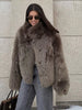 Modern Faux Fur Like Plush Jacket Autumn Winter Women's Warm Trench Coat Thicken Lady's Party Street Wear