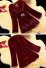 Autumn/Winter Imitation Fur Coat Middle Aged Mother Thicken Warm Fur Collar Coats Women's Medium Length Slim Overcoat