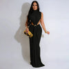 Women O-neck High Split Ruched Stacked Bodycon Midi Maxi Dress Evening Party Club Vestidos Sexy Chic Long Dresses