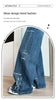 Womens Fleece Lined Jeans Loose Wide Leg Casual Slim Fit Denim Pants Comfortable Y2K Jeans Baggy Jeans Woman Clothing Jeans Y2K