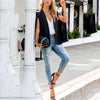 Spring and Autumn Leaderless Design Cape Suit Jacket Office Casual Loose Top Cape Collar Open Sleeve Cape Women's Jacket