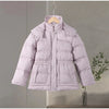 Printed Women's Winter Down Jacket With Hood Zipper Slim Long Sleeve Warm Thicken Quilted Padded Jackets Outerwears