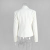 Solid Slim Elegant Jacket Women's Autumn Lace Up Patchwork Long Sleeve Bodycon Blazer Femme Office Commuter Coats