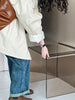 Temperament Short Trench For Women Lapel Single Breasted Solid Color Pockets Design Coat Spring Autumn 2Z2225