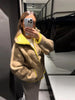 Spring Contrast Knitted Cardigan Jackets For Women Elegant Long Sleeve Pockets Zipper Sweater Street Lady Chic Outwear