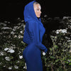 High Street Red Christma Hooded Long Sleeve Maxi Dress for Woman Slim Solid Bodycon Party Vestidos Elegant Autumn Dresses