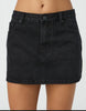 Washed Denim Skirt Women Simple All-match Girl Mini Skirts Temperament Commuting Style Female Clothing