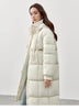 Women's Long Parkas Winter Padding Coat Oversized Stand Neck Hooded Zipper Warm Outerwear Woman Clothes W44M58169