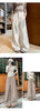 Korean White Corduroy Wide Leg Pants Women Autumn Loose Long Pants with Pockets Woman Daily Wear High Waist Casual Trousers