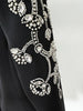High Street Women's Diamonds Rhinestone Beaded Blazer Mermaid Long Skirt