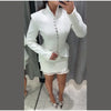 Chic Waist Cinched Women's Jacket Stand Collar Single Breasted Slim Blazer Coat Lady Spring Casual Slim Commute Outerwears