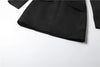 Women Elegant Office Dress Autumn Single Breasted Stand Collar Simple Solid Street Commute Skinny Suit Bodycon