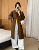 Color Patchwork Long-sleeved Coats for Women Spring and Autumn Korean Style Long Coats