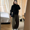 Casual Women's Cardigan Sweater Turtleneck Zippers Full Sleeve Button Decoration Lady Coats Autumn Female Knitwear