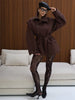 Solid Oversized Tie-waist Cropped Trench Coat Women Drop Shoulder Outerwear Lady Spring Modern Edgy Streetwear Coat