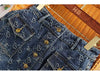 Spring Love Jacquard Denim Skirt Women Autumn Casual Slim Split Buttock Skirt With pockets Female Long Denim Skirts