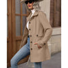 Autumn/Winter Women's Casual Coat Flattering Loose-Fit Notched Lapel Single-Row Multi-Button Mid-Length Wool Blazer