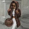 4 Colors Stylish Casual Padded Zipper Cozy Thickened Warm Winter Hooded Cotton Coat Women Chic Female Outerwears