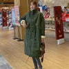 Down Cotton Parkas Jacket Women's Mid-length Over The Knee Korean Loose Winter Padded Female Thickened