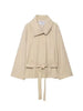 Womens Elegant Solid Two Piece Outfit Long Sleeve Belted Blazer Jacket Pleated Shorts Set Casual Loose Fit Streetwear