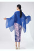 Pleated Shawl Coat For Women Slash Neck Solid Color Headcloth Scarf Versatile Coats Spring 2Z2603